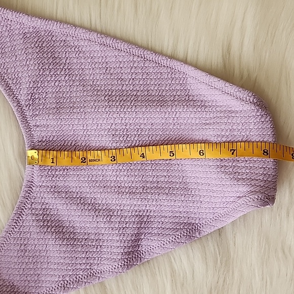J. CREW Textured Curved-Waist Cheeky Bikini Bottom Women's SMALL NWT - Picture 7 of 11